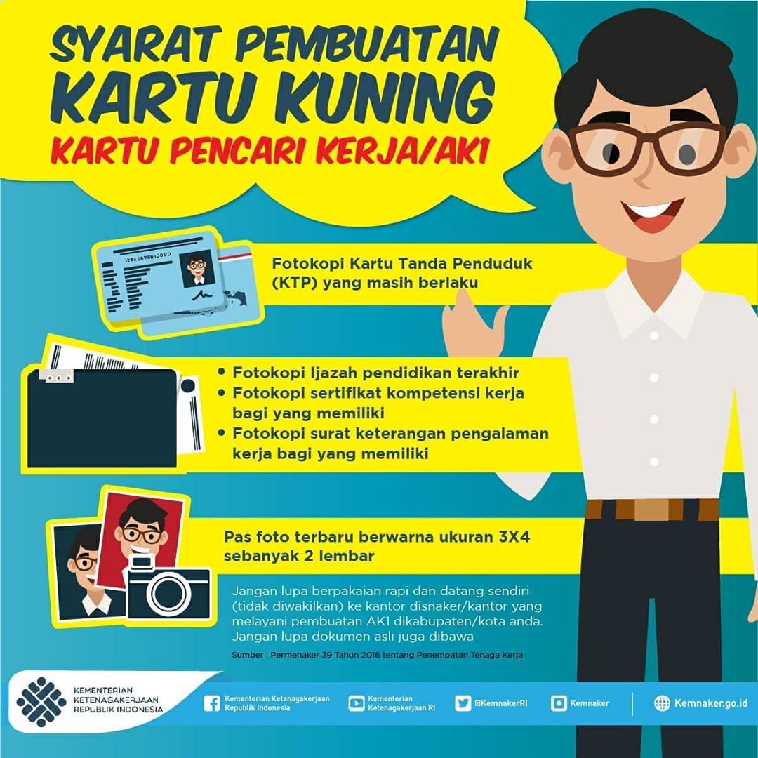 Kartu Kuning adalah Syarat Melamar di Instansi Pemerintahan, Begini Cara Membuatnya
